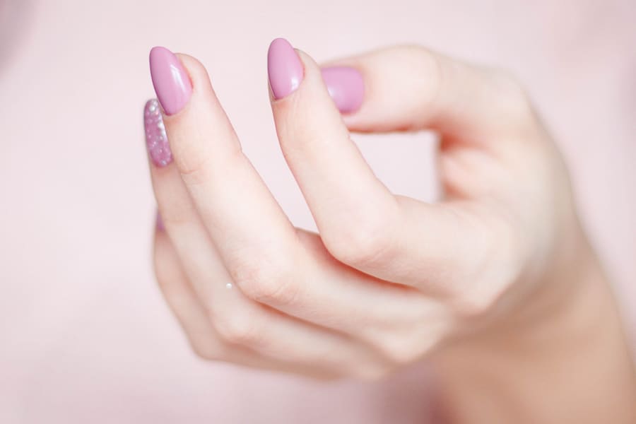 Purple gel nails